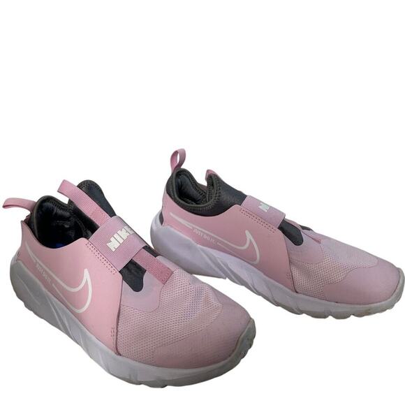 Nike Size 6 Youth Kids Girl Pink Gray Flex Runner 2 Sneaker Shoe Athletic School - Picture 5 of 9